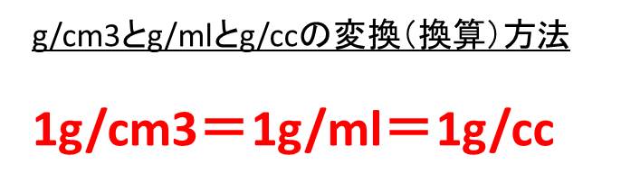 G Cm3とg Mlとg Ccの変換 換算 方法や意味 読み方は 密度の単位のグラムパー立方センチメートルなど モアイライフ More E Life