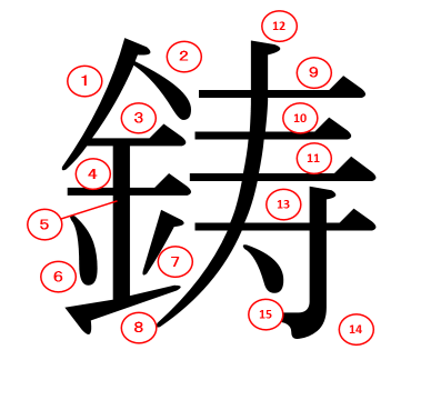 金へんに寿 鋳 の漢字の漢字の意味や読み方や部首や画数や熟語や書き方や異体字は More E Life