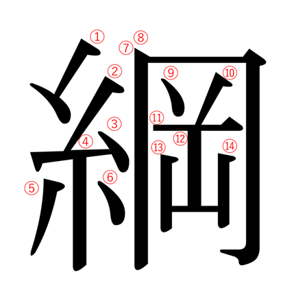 糸偏 の 漢字 読み方