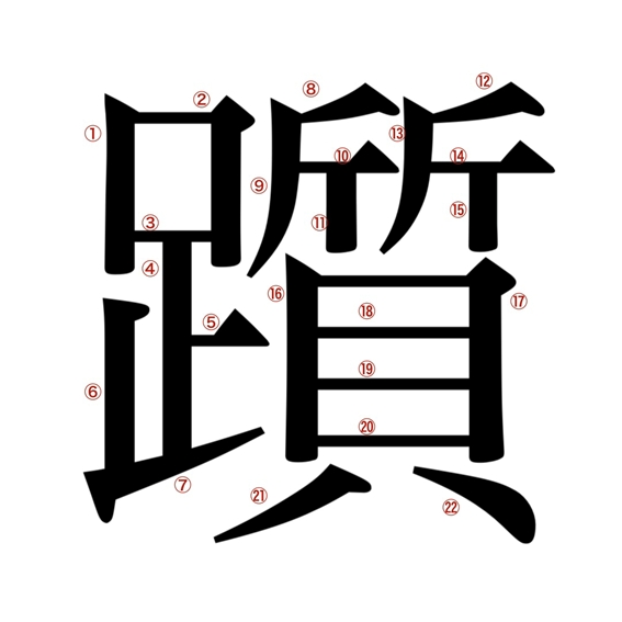 足へんに質 躓 の漢字の意味や読み方や部首や画数や熟語や書き方や異体字は モアイライフ More E Life